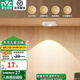 雷士（NVC）小夜燈貓眼磁吸充電感應(yīng)燈波紋櫥柜燈酒柜展柜玄關(guān)起夜氛圍燈 貓眼磁吸燈-暖光款-人體感應(yīng)