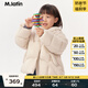 馬·拉丁（M.Latin）/童裝冬裝新款寬松A型親子裝羽絨女大童加厚蓬松保暖羽絨服 白灰 130cm