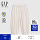 GAP女幼童2025夏季新款膠印logo防曬涼感束口褲兒童裝長(cháng)褲767323