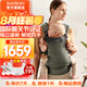 BabyBjorn瑞典品牌進(jìn)口透氣嬰幼兒背帶抱娃神器Harmony背帶0-3歲 深綠色