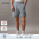 Calvin KleinJeans夏季男士字母疊印ck松緊腰純棉休閑運動針織短褲J324250