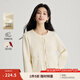 茵曼（INMAN）新中式國風(fēng)毛衣女2025年春秋季新款圓領(lǐng)套頭毛衣上衣 米杏 L