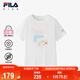 FILA斐樂(lè )兒童童裝短T類(lèi)2025年夏季女小童針織短袖衫