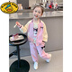 G.DUCKKIDS女童庫洛米棒球服套裝春裝兒童韓版卡通運動(dòng)裝寶寶洋氣休閑三件套 粉色庫洛米三件套 120 cm
