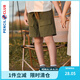 鉛筆俱樂部童裝女童短褲2025夏裝新款兒童系帶休閑褲子大童五分褲 軍綠 140