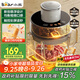 小熊（Bear）絞肉機(jī)家用 絞餡機(jī)碎肉機(jī)電動(dòng)多功能料理攪拌機(jī) 肉餡蒜蓉機(jī) 可調(diào)粗細(xì)攪肉機(jī)2L懸浮雙刀QSJ-F03X2