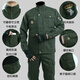 廣月藍春季耐磨迷彩服套裝男士春秋加厚軍訓服工作服勞保服工地工裝 軍綠581款【耐磨-耐燙】套裝 L 170/L碼【115-130斤】