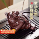 八千行紫砂茶寵金蟾擺件可養(yǎng)吸財(cái)高端茶桌茶臺(tái)擺件功夫茶具配件招財(cái)蟾蜍