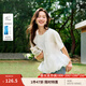 茵曼（INMAN）【涼感索羅娜】茵曼網(wǎng)紗拼接娃娃衫女2025年夏季新款花朵短袖T恤  米白色 M