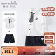 戴維貝拉（DAVE＆BELLA）禮服表演服裝演出服學(xué)院紳士周歲禮服寶寶衣服兒童套裝男童夏裝 白色 120 cm（建議身高110-120cm）