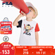 FILA斐樂(lè)兒童童裝短T類(lèi)2025年夏季男小童針織短袖衫