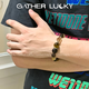 Gather Lucky黃虎眼石手串男士招財金發(fā)晶轉運珠黑金超七水晶手鏈送對象禮物 黃虎眼石手串12mm（備注手圍）