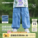 齊齊熊（ciciibear）[UPF180+涼感天絲]男童軟牛仔褲夏季寶寶褲子防蚊褲兒童薄 牛仔蘭 110