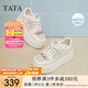 他她（TATA）厚底休閑板鞋女鞋網(wǎng)面透氣松糕小白鞋2025夏新款CP201BM5 米/粉 35