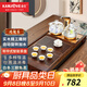 金灶（KAMJOVE）雞翅木實(shí)木茶具套裝燒水壺茶具茶盤(pán)套裝茶臺燒水壺一體式 K-185 搭配G9茶爐+茶具+茶渣桶