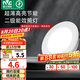 雷士（NVC）LED嵌入式牛眼燈過道走廊孔燈背景墻裝飾燈家用客廳LED天花燈筒燈 3W正白-漆白-開孔75-80mm