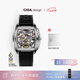 CIGA Design[七夕禮物]璽佳Z系列鋒芒酒桶型鏤空全自動(dòng)機(jī)械表男年輕潮流手表 【1代鋒芒】精鋼版黑色硅膠帶