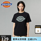 dickies短袖t恤男純棉寬松圓領(lǐng)印花男女同款半袖上衣 DK0A87ME 黑色 XL