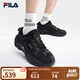 FILA 斐樂(lè)男鞋RAVAGEMENT 2七夕送掠奪者復(fù)古運(yùn)動(dòng)鞋夏款輕便跑步鞋 黑/鍛鐵-BF 41