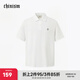 CHINISM CH赤塵翻領(lǐng)簡(jiǎn)約刺繡polo衫男士夏季新品商務(wù)短袖t恤涼感半袖上衣 本白色 L