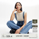 VEROMODA 牛仔褲2025春季新款可拆背帶高腰三粒扣微喇背帶牛仔褲325164004