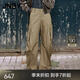 JNBY/江南布衣春秋香蕉褲女簡(jiǎn)約休閑工裝風(fēng)寬松戶外通勤5O7E11290 258/淺綠咖 XS