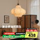 奧朵 AOZZO復古風(fēng)臥室吊燈侘寂風(fēng)高級感中古餐廳燈創(chuàng  )意設計師房間燈具 黃古銅+胡桃木 40CM 9W*3 【三色調光】