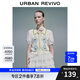 UR2025春季新款女裝減齡學院風菱格蝴蝶結針織開衫UYY950054 象牙白 (面料微透) M