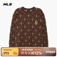 MLB衛衣男女情侶簡(jiǎn)奢鉆石老花圓領(lǐng)套頭刺繡外套3AMTM0134-43BRD-S