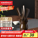 金灶（KAMJOVE）黑檀木實木茶道六君子茶夾杯夾茶則 功夫茶具配件套裝實木精雕 KP-6