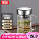 GIANXI玻璃杯雙層高硼硅夏季帶把手杯耐高溫泡茶杯水杯子情人節(jié)禮物