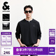 杰克·瓊斯（JACK&JONES） 男裝秋季T恤日常百搭假兩件胸前刺繡略寬松版長(zhǎng)袖上衣225302003