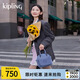Kipling【七夕禮物】女輕便25秋冬新款保齡球包手提單肩包|DEFEA MINI MINI-巖石藍(lán)