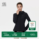 KOLON SPORT/可隆軟殼夾克 女子防風防潑水耐磨連帽戶外運動休閑外套 LKJK5SN060-BK 黑色 M 165/88A