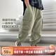 左西男童褲子2025新夏款兒童工裝短褲輕薄防蚊男孩運動(dòng)褲 淺綠色 130