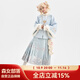 森女部落原創(chuàng  )新中式毛絨馬甲外套疊穿秋秋冬新款女裝 襯衫（單件） 單件 S