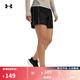 安德瑪（UNDERARMOUR）春夏Tech Play Up女子5英寸輕便訓(xùn)練運(yùn)動短褲1389884 黑色001 M