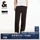 杰克·瓊斯（JACK&JONES）25年男裝直筒運動褲男士松緊腰休閑褲寬松衛(wèi)褲潮流褲子夏季薄款 E11巧克力蛋糕常規(guī) 33 180