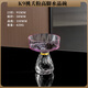 Luxury Flowers高檔k9水晶高腳水果盤(pán)家用客廳零食干果盤(pán)精致高級藝術(shù)感擺件果碟 【K9桃夭粉果碗】【直徑9.5cm】 無(wú)規格