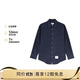湯姆 布朗（THOM BROWNE） 男士海軍藍棉質(zhì)寬松襯衫 MWL381A F0351 415 2