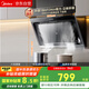 美的（Midea）抽吸排油煙機(jī) 家用側(cè)吸式吸油煙機(jī) 排煙機(jī) 廚房脫排煙機(jī)CXW-200-J30國(guó)家補(bǔ)貼立減15%可配燃?xì)庠? title=