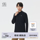 KOLON SPORT/可隆戶外吸濕速干T恤 男子S-FUNCTIONAL半拉鏈長(zhǎng)袖內(nèi)搭 LHZT5AN023-BK 黑色 2XL 185/104A
