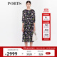 PORTS寶姿商場(chǎng)同款2022早秋新款女裝“似錦繁花”印花靈動(dòng)連衣裙 丈青印花 S (4)