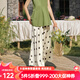 Olrain歐芮兒黑白波點半身裙女春季2025新款法式復(fù)古高腰A字裙 黑白波點 L 165/72A/L