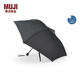 無印良品（MUJI） 晴雨兩用 2種折法 折疊傘 雨傘遮陽  DEA15A5S 黑色