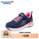 Skechers斯凱奇兒童秋冬運(yùn)動(dòng)二棉鞋女童復(fù)古薄絨保暖輕便休閑棉鞋303462L 海軍藍(lán)色/粉紅色/NVPK 36