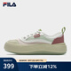 斐樂（FILA）官方女鞋水母鞋帆布鞋夏新款時尚復(fù)古休閑鞋 桃色粉/新薄荷綠-CS 38.5