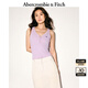 ABERCROMBIE & FITCH【亨利領(lǐng)背心】女裝25夏季經(jīng)典小麋鹿V領(lǐng)背心上衣KI139-5274 粉色 S (165/92A)