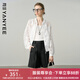 顏域白色防曬開(kāi)衫女夏裝2025新款薄款鏤空勾花透氣防曬外搭上衣女 白色 M