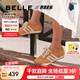 百麗（Belle）小輕甘2.0透氣休閑鞋女2025夏新商場同款舒適德訓(xùn)鞋D3W1DBM5 黃色 37 (235mm)